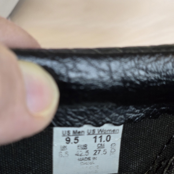 Vans Black Woven Leather Slip-On Loafers - Picture 9 of 9